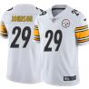 White Mens Womens Youth Ron Johnson Steelers #29 Stitched American Football Jersey