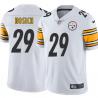 White Mens Womens Youth John Nosich Steelers #29 Stitched American Football Jersey