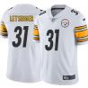 White Mens Womens Youth Jim Letsinger Steelers #31 Stitched American Football Jersey