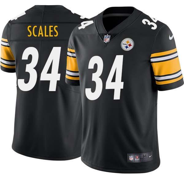 Black Mens Womens Youth Charlie Scales Steelers #34 Stitched American Football Jersey