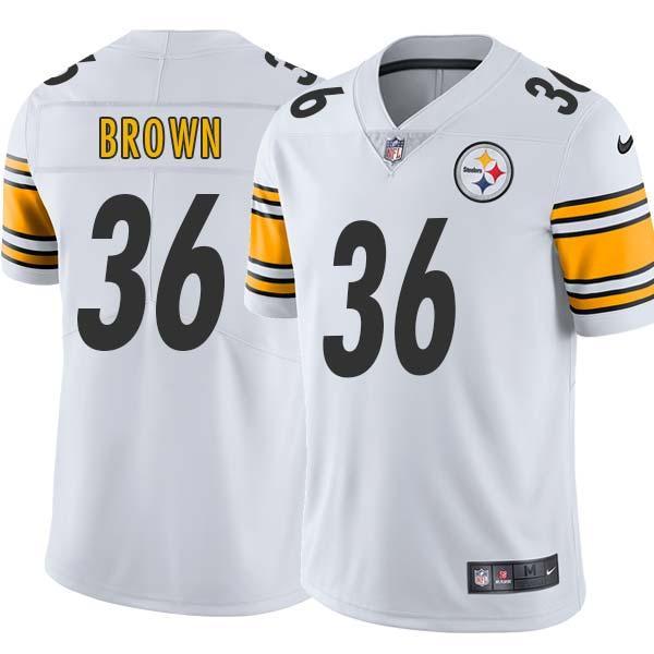 White Mens Womens Youth Dave Brown Steelers #36 Stitched American Football Jersey
