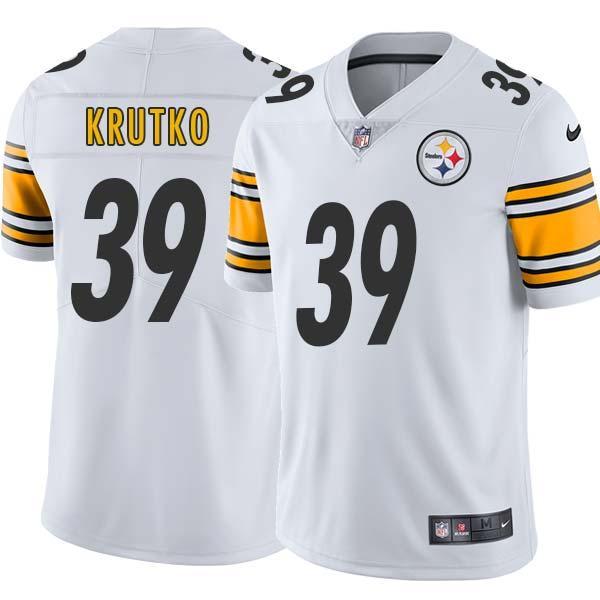 White Mens Womens Youth Larry Krutko Steelers #39 Stitched American Football Jersey