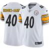 White Mens Womens Youth Tony Brooks-James Steelers #40 Stitched American Football Jersey