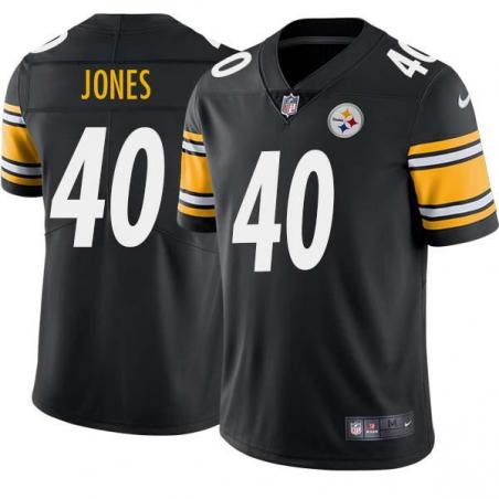 Black Mens Womens Youth Jamir Jones Steelers #40 Stitched American Football Jersey