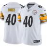 White Mens Womens Youth Jamir Jones Steelers #40 Stitched American Football Jersey