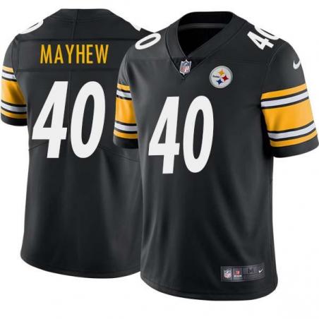 Black Mens Womens Youth Lindy Mayhew Steelers #40 Stitched American Football Jersey