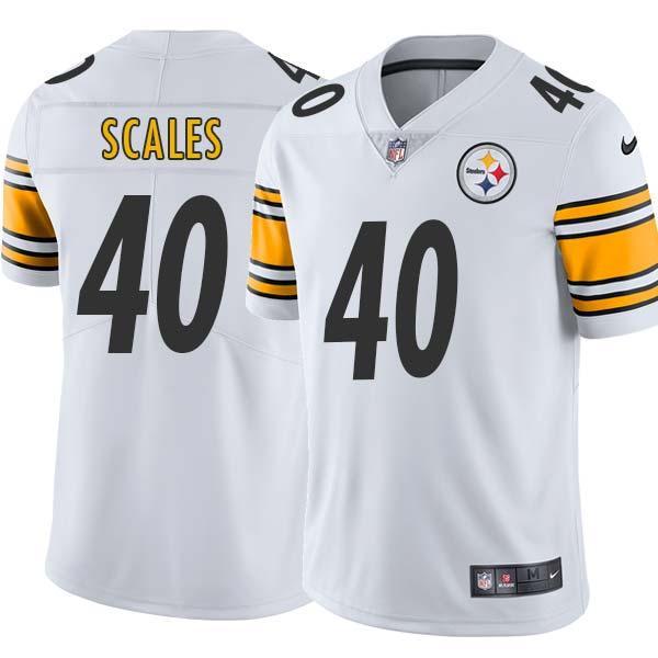 White Mens Womens Youth Tegray Scales Steelers #40 Stitched American Football Jersey