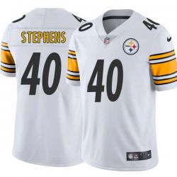 White Mens Womens Youth Linden Stephens Steelers #40 Stitched American Football Jersey