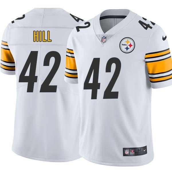 White Mens Womens Youth Jim Hill Steelers #42 Stitched American Football Jersey