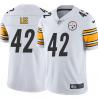 White Mens Womens Youth Bernie Lee Steelers #42 Stitched American Football Jersey