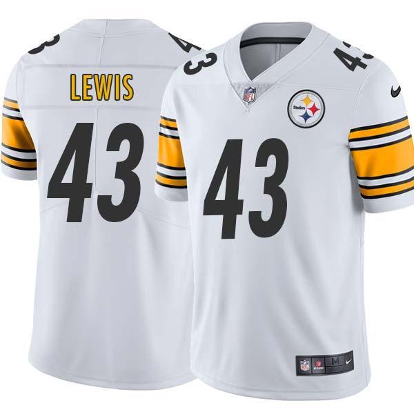 White Mens Womens Youth Frank Lewis Steelers #43 Stitched American Football Jersey