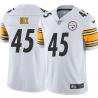 White Mens Womens Youth Roosevelt Nix Steelers #45 Stitched American Football Jersey