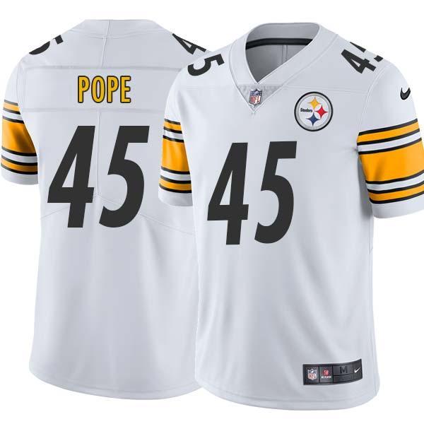 White Mens Womens Youth Leonard Pope Steelers #45 Stitched American Football Jersey
