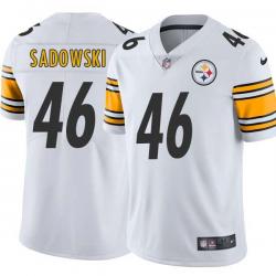 White Mens Womens Youth Troy Sadowski Steelers #46 Stitched American Football Jersey