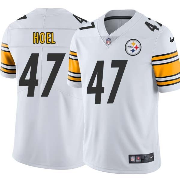 White Mens Womens Youth Bob Hoel Steelers #47 Stitched American Football Jersey