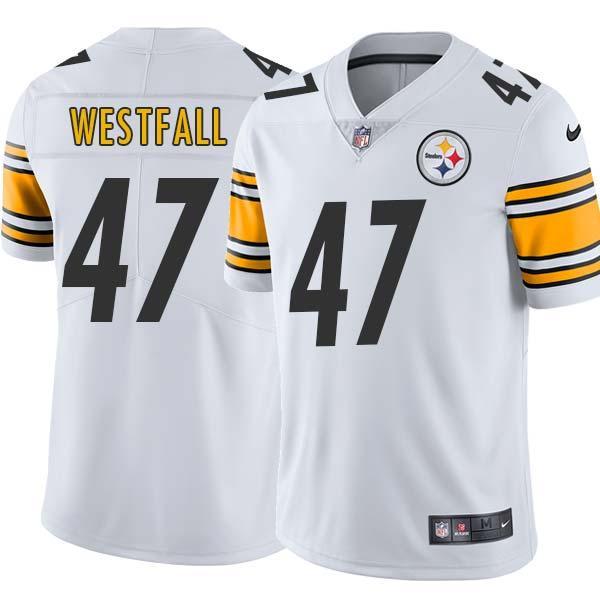 White Mens Womens Youth Ed Westfall Steelers #47 Stitched American Football Jersey