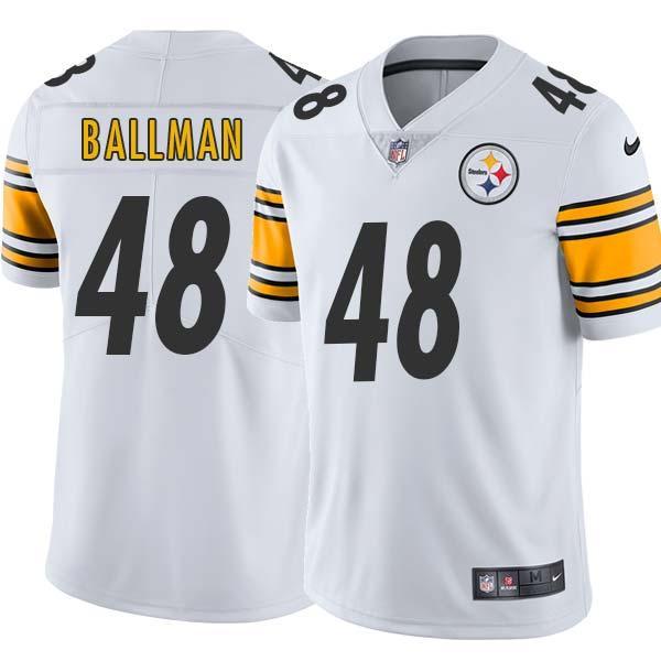 White Mens Womens Youth Gary Ballman Steelers #48 Stitched American Football Jersey