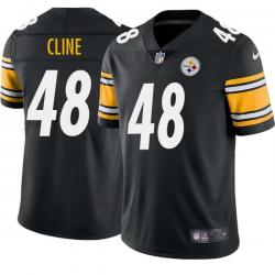 Black Mens Womens Youth Tony Cline Steelers #48 Stitched American Football Jersey