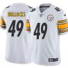 White Mens Womens Youth Amos Bullocks Steelers #49 Stitched American Football Jersey