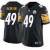 Black Mens Womens Youth Sean McHugh Steelers #49 Stitched American Football Jersey
