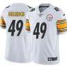 White Mens Womens Youth John Oelerich Steelers #49 Stitched American Football Jersey
