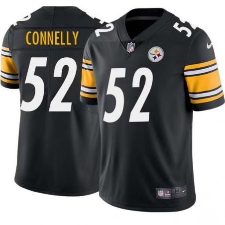 Black Mens Womens Youth Mike Connelly Steelers #52 Stitched American Football Jersey