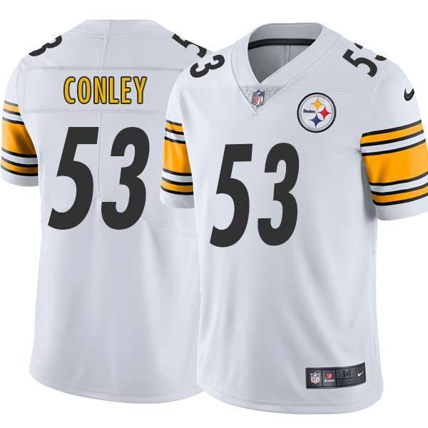 White Mens Womens Youth Steve Conley Steelers #53 Stitched American Football Jersey