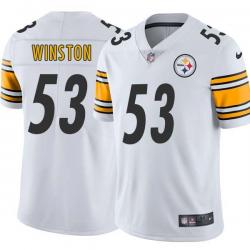 White Mens Womens Youth Dirt Winston Steelers #53 Stitched American Football Jersey