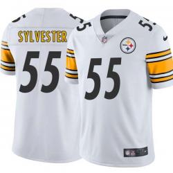 White Mens Womens Youth Stevenson Sylvester Steelers #55 Stitched American Football Jersey