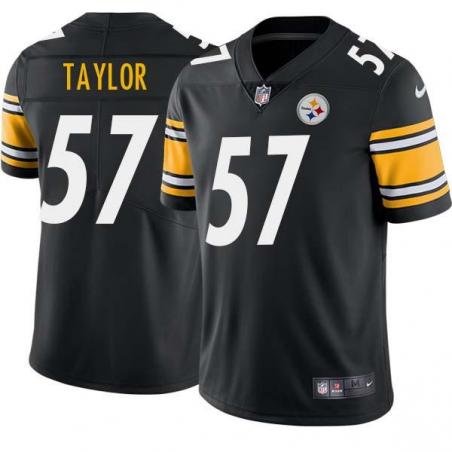 Black Mens Womens Youth Jim Taylor Steelers #57 Stitched American Football Jersey