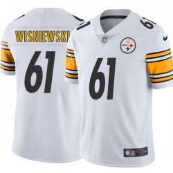 White Mens Womens Youth Stefen Wisniewski Steelers #61 Stitched American Football Jersey