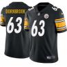 Black Mens Womens Youth Thom Dornbrook Steelers #63 Stitched American Football Jersey