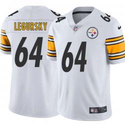 White Mens Womens Youth Doug Legursky Steelers #64 Stitched American Football Jersey