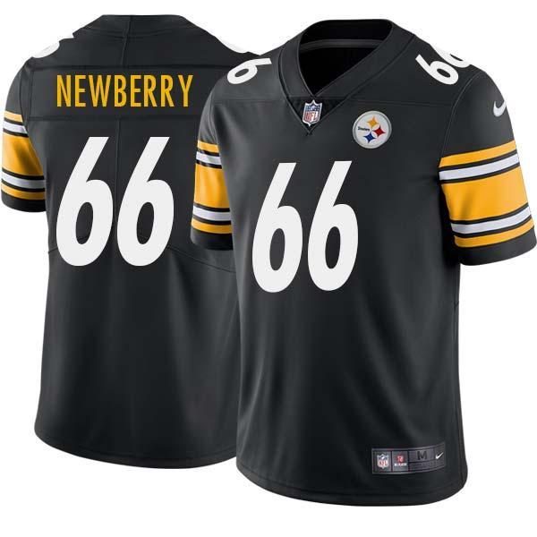 Black Mens Womens Youth Tom Newberry Steelers #66 Stitched American Football Jersey