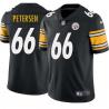 Black Mens Womens Youth Ted Petersen Steelers #66 Stitched American Football Jersey