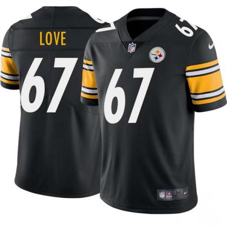 Black Mens Womens Youth Duval Love Steelers #67 Stitched American Football Jersey