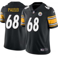 Black Mens Womens Youth Lonnie Palelei Steelers #68 Stitched American Football Jersey