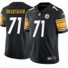 Black Mens Womens Youth Charlie Bradshaw Steelers #71 Stitched American Football Jersey