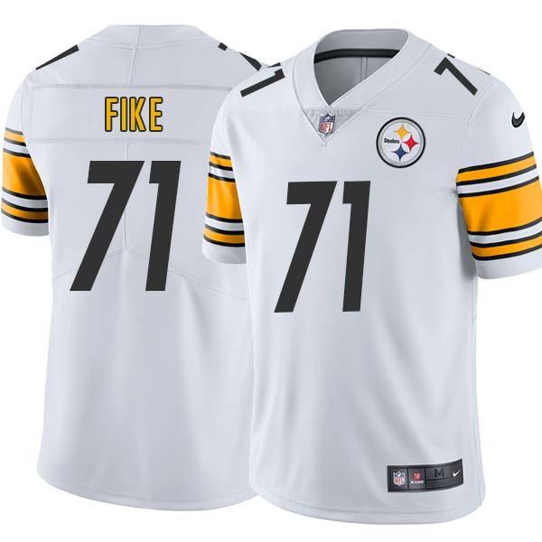 White Mens Womens Youth Dan Fike Steelers #71 Stitched American Football Jersey