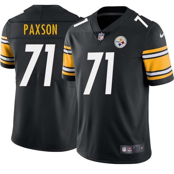 Black Mens Womens Youth Scott Paxson Steelers #71 Stitched American Football Jersey