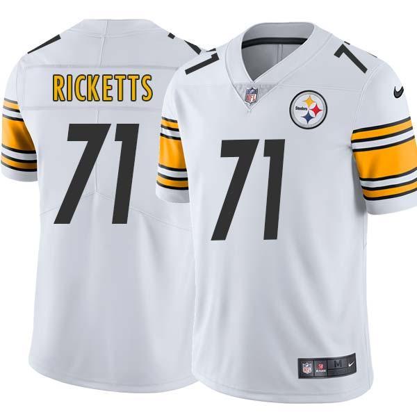 White Mens Womens Youth Tom Ricketts Steelers #71 Stitched American Football Jersey