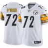 White Mens Womens Youth Fran O'Brien Steelers #72 Stitched American Football Jersey