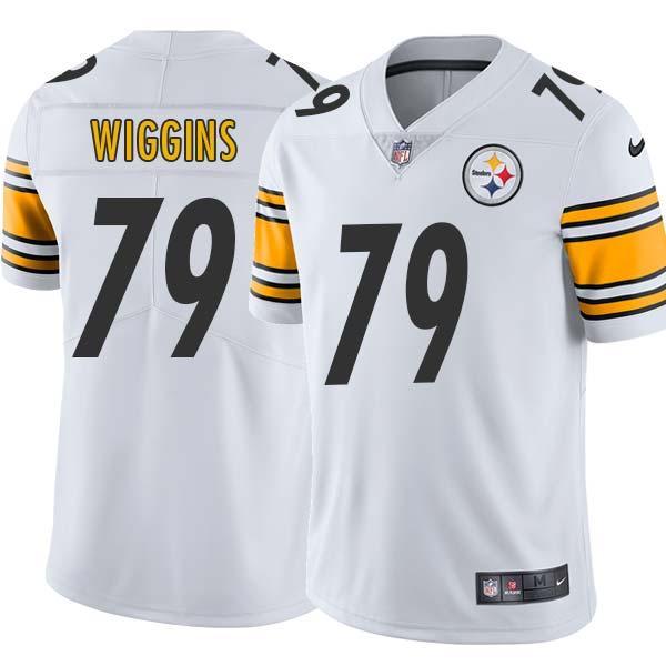White Mens Womens Youth Paul Wiggins Steelers #79 Stitched American Football Jersey