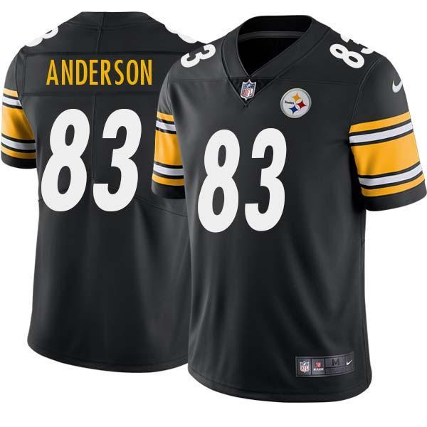 Black Mens Womens Youth Mel Anderson Steelers #83 Stitched American Football Jersey
