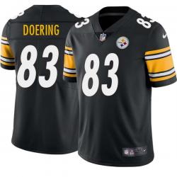 Black Mens Womens Youth Chris Doering Steelers #83 Stitched American Football Jersey