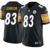 Black Mens Womens Youth Malcolm Johnson Steelers #83 Stitched American Football Jersey
