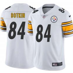 White Mens Womens Youth Kirk Botkin Steelers #84 Stitched American Football Jersey