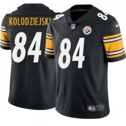 Black Mens Womens Youth Chris Kolodziejski Steelers #84 Stitched American Football Jersey