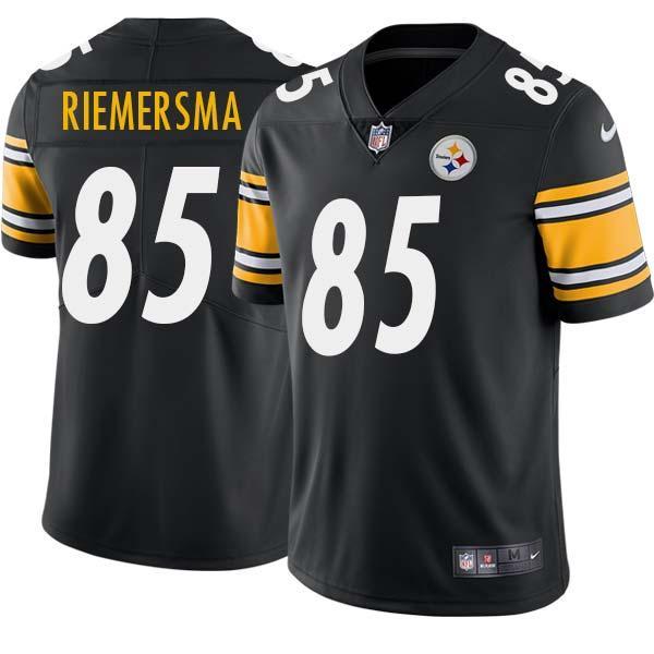 Black Mens Womens Youth Jay Riemersma Steelers #85 Stitched American Football Jersey