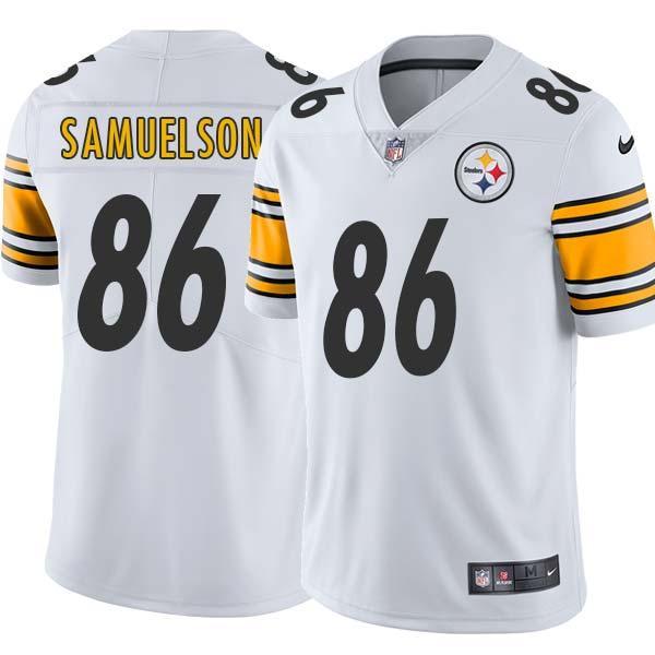White Mens Womens Youth Carl Samuelson Steelers #86 Stitched American Football Jersey